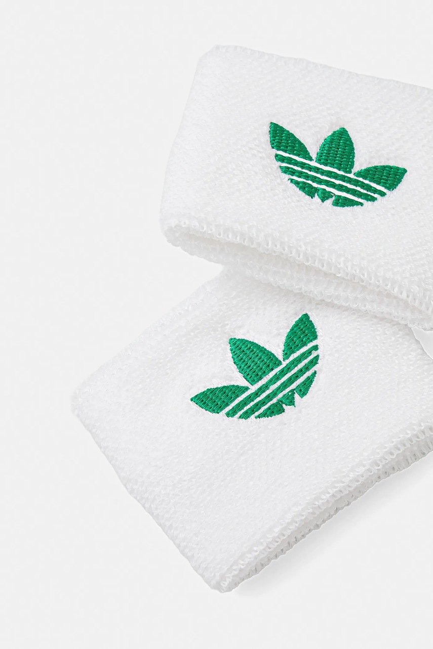 Напульсники adidas Originals Ten Wb S OG 2 шт цвет белый JW8533