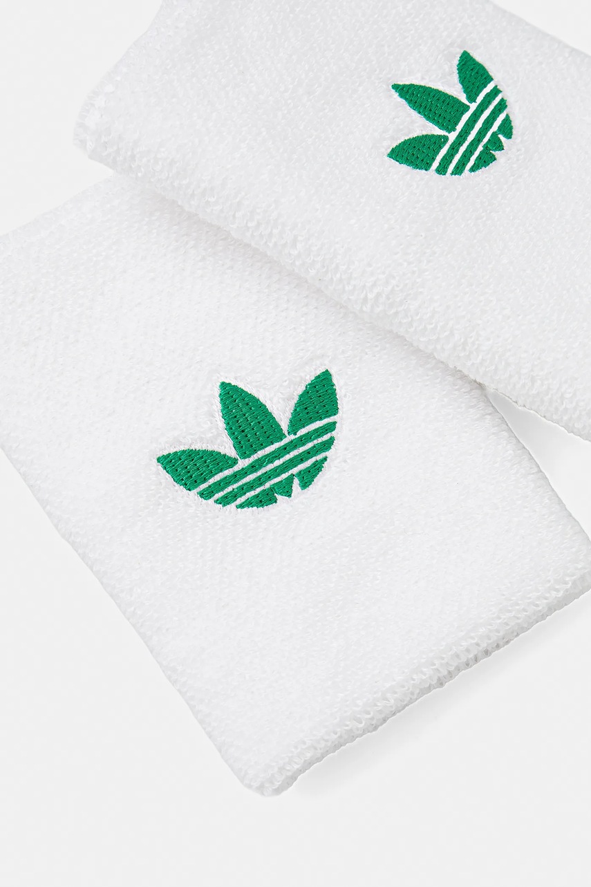 Напульсник adidas Originals Ten Wb L OG 2 шт цвет белый JW8534