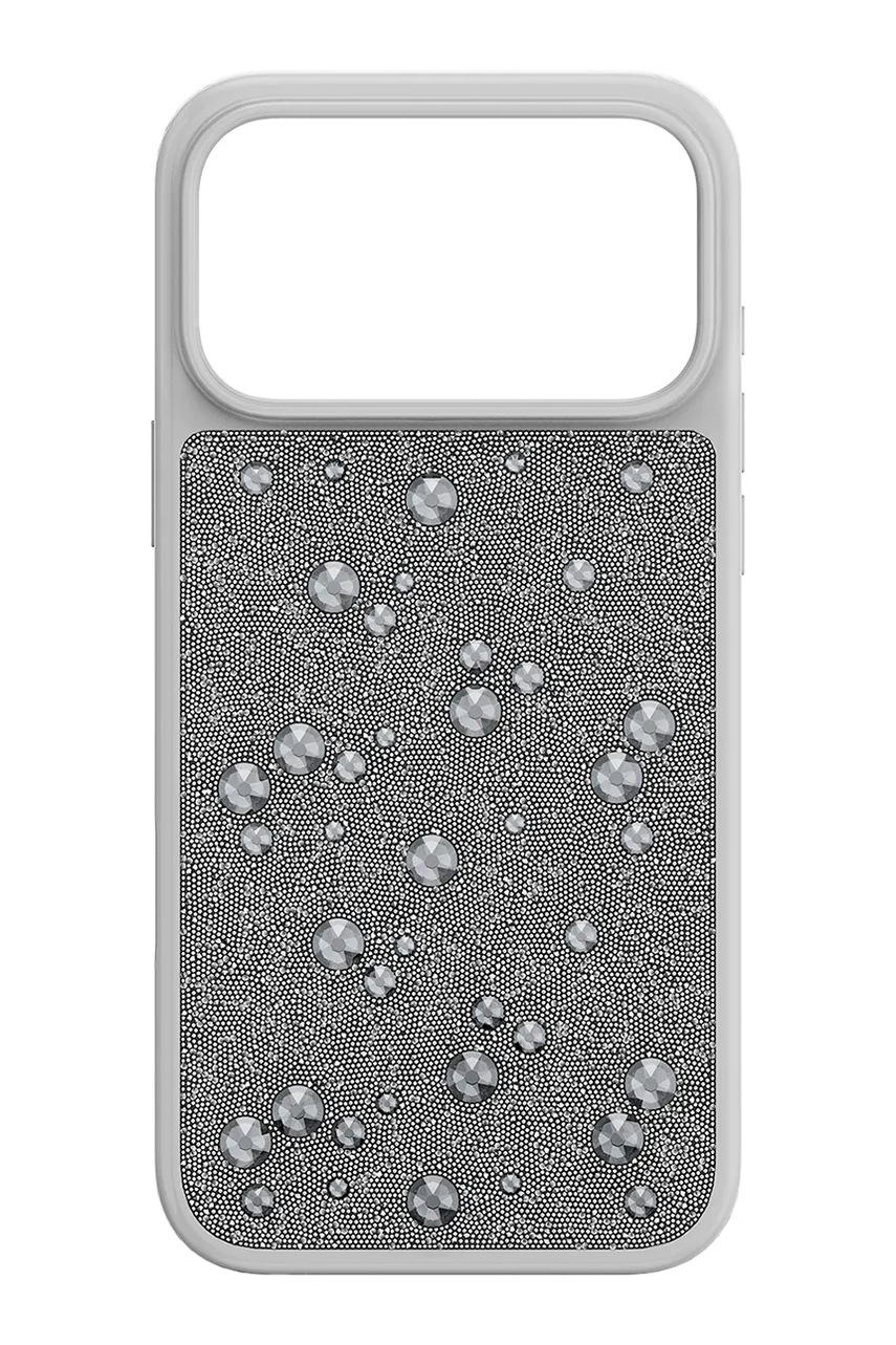 Levně Obal na telefon Swarovski HIGH 17 PRO MAX šedá barva, 5731145