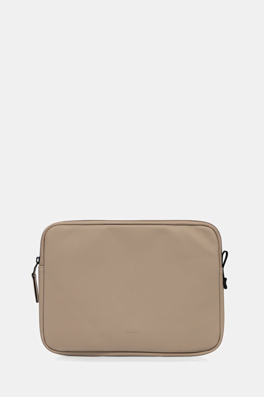 Rains husă laptop 14860 Trail Laptop Case 13\'/14\' culoarea bej, 14860