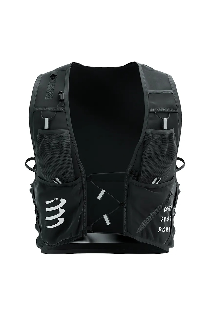 Compressport vestă de alergare Ultrun Evo culoarea negru, XBPU606