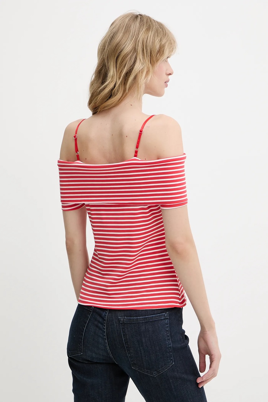 Μπλουζάκι Morgan χρώμα: κόκκινο, DROPEZ φωτογραφία