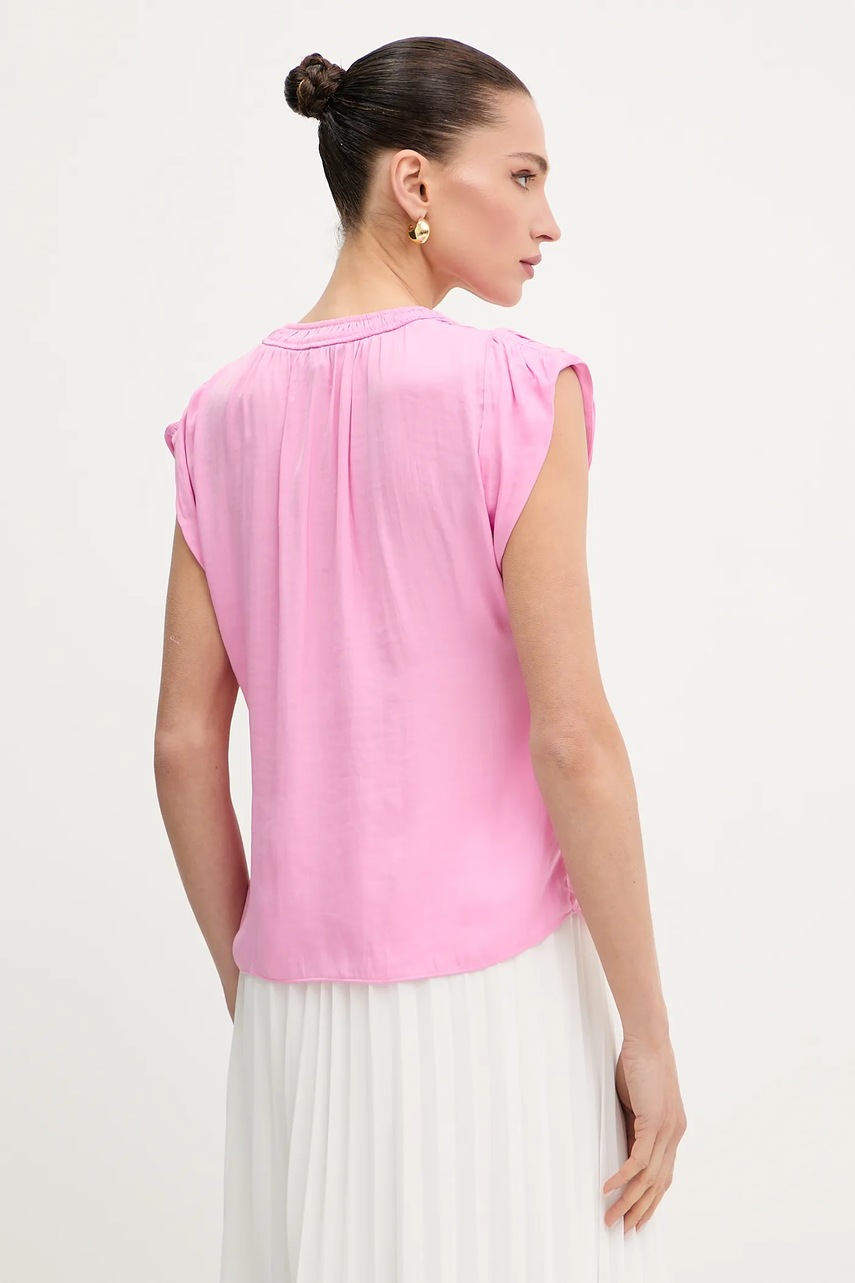 Μπλουζάκι Morgan χρώμα: ροζ, OROOVE φωτογραφία