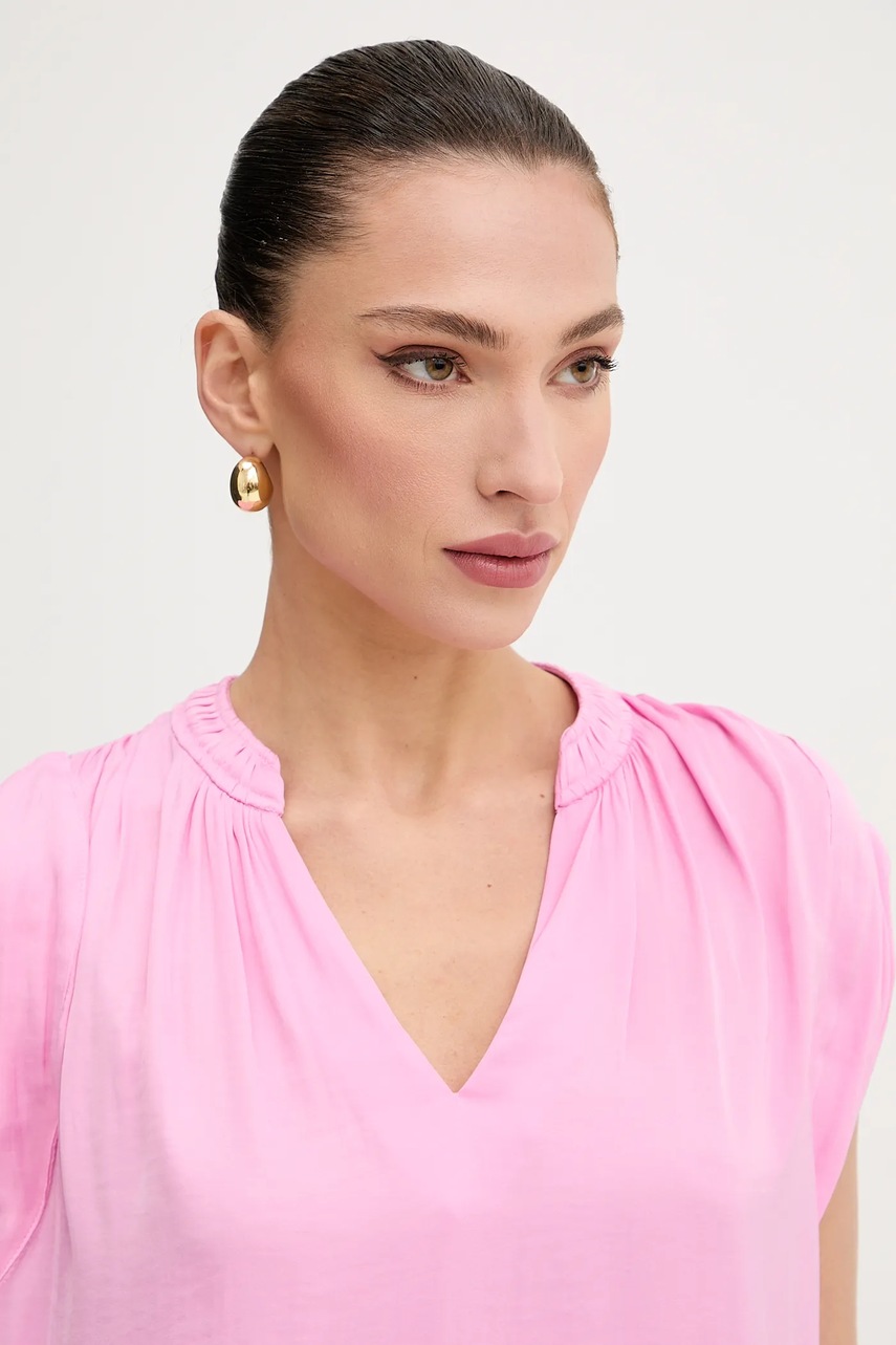 Μπλουζάκι Morgan χρώμα: ροζ, OROOVE φωτογραφία