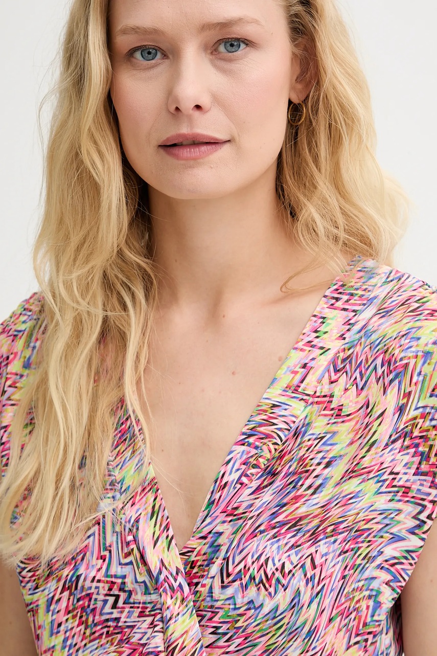 Μπλουζάκι Morgan χρώμα: ροζ, DPOKA φωτογραφία