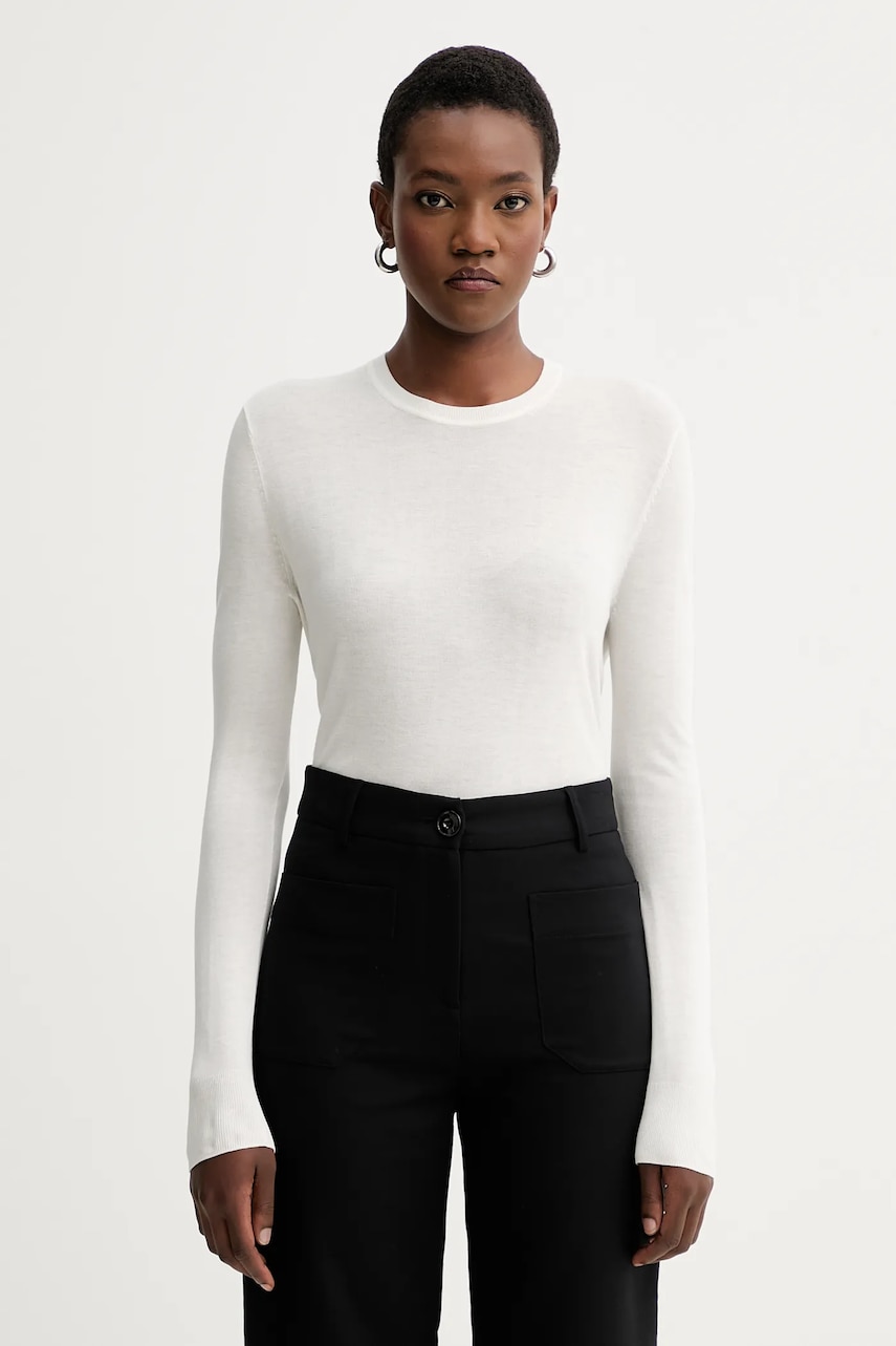 Levně Svetr Calvin Klein dámský, béžová barva, LV044C339G