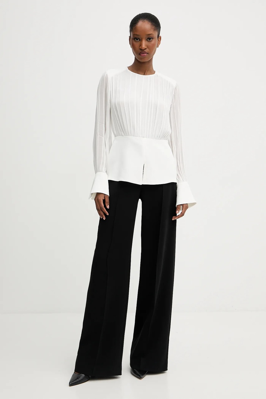 Блузка Karl Lagerfeld цвет белый однотонная A3W11025