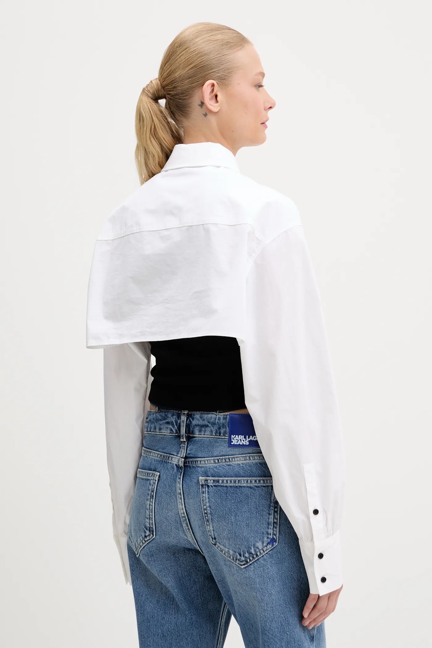 Πουκάμισο Karl Lagerfeld Jeans χρώμα: μαύρο, A3W11006 φωτογραφία