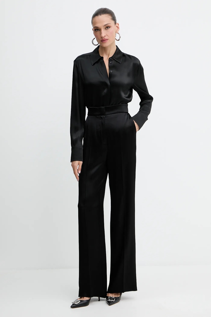 Рубашка BOSS цвет чёрный regular классический воротник 50542007