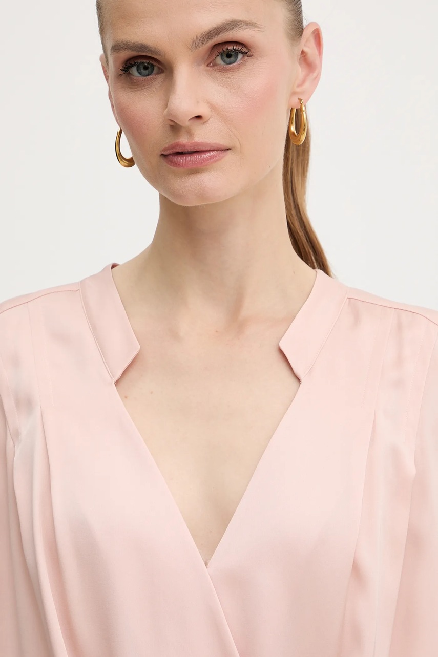 Μεταξωτή μπλούζα BOSS Bashinah φωτογραφία