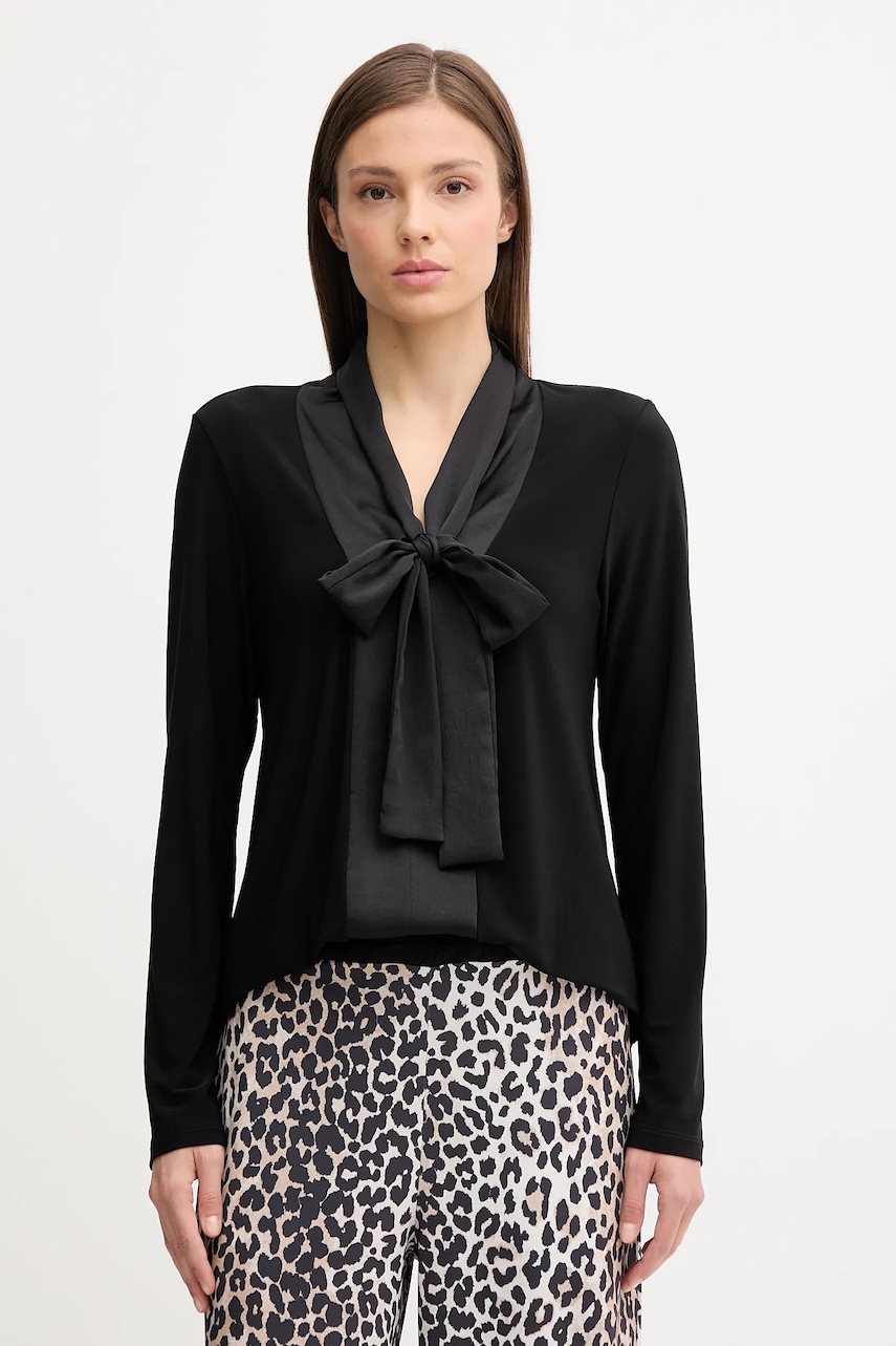 Joseph Ribkoff bluză culoarea negru, uni, 253003