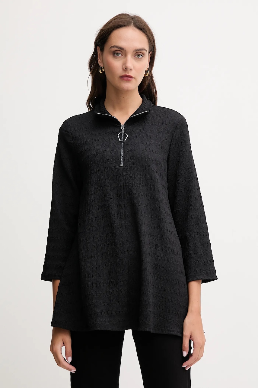 Joseph Ribkoff bluză culoarea negru, uni, 253028