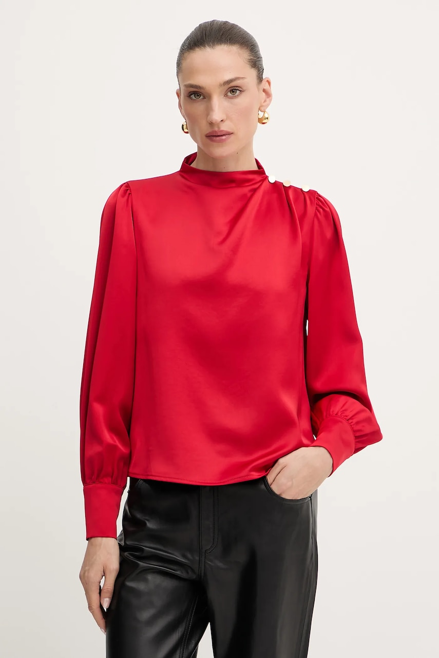 Fracomina bluză culoarea roșu, uni, FR25WT1020W41101