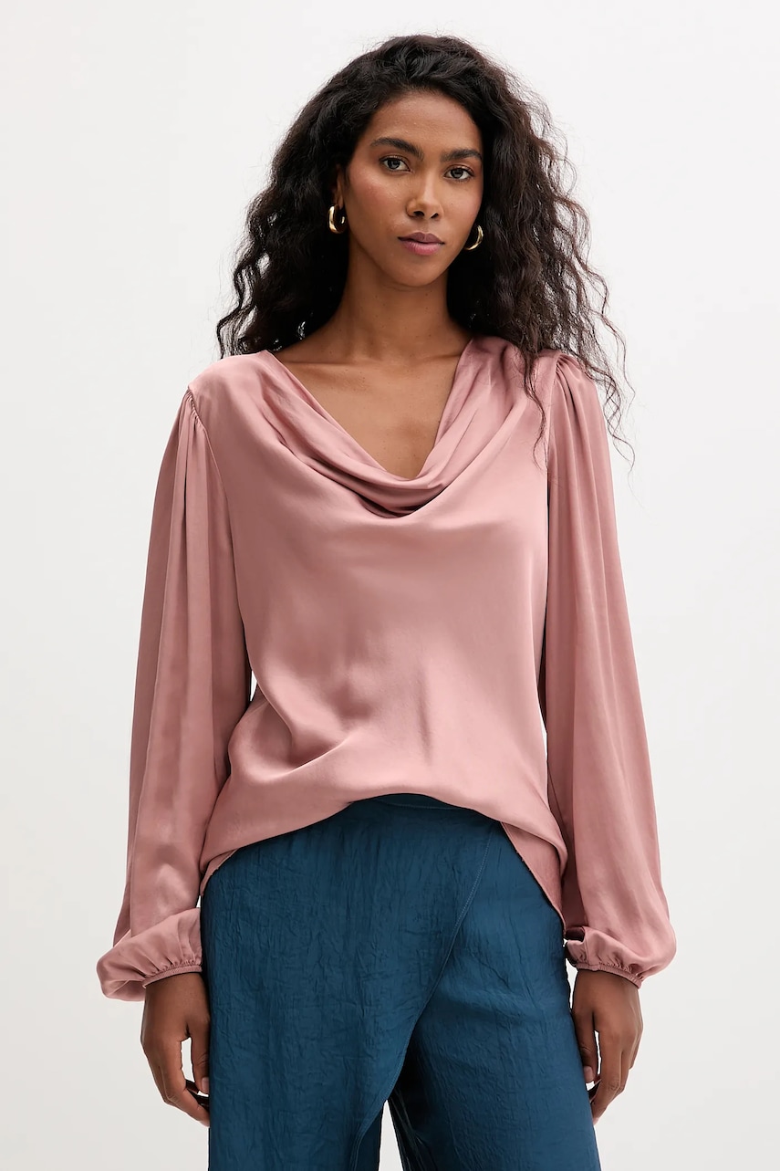 Fracomina bluză culoarea roz, uni, FS25WT1004W45101
