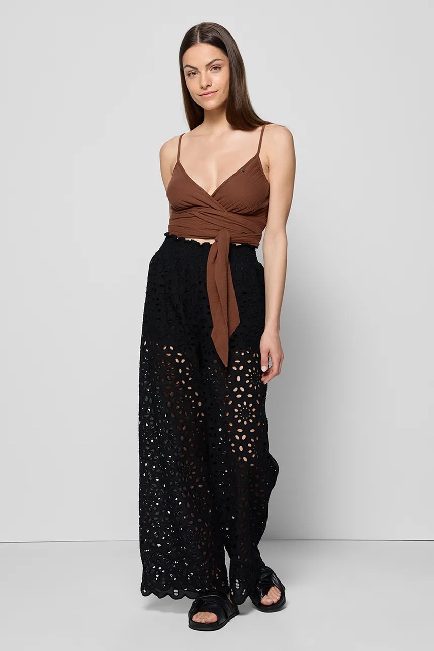 Μπλουζάκι Bizuu TARI χρώμα: καφέ, TARI BRĄZOWY φωτογραφία