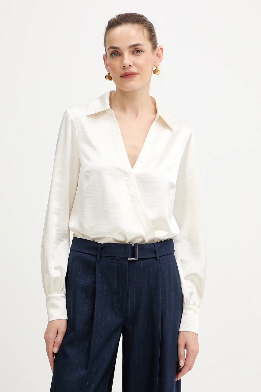 

Боди Guess LEAH в бежово с изчистен дизайн W5BH68 W2612, Бежов