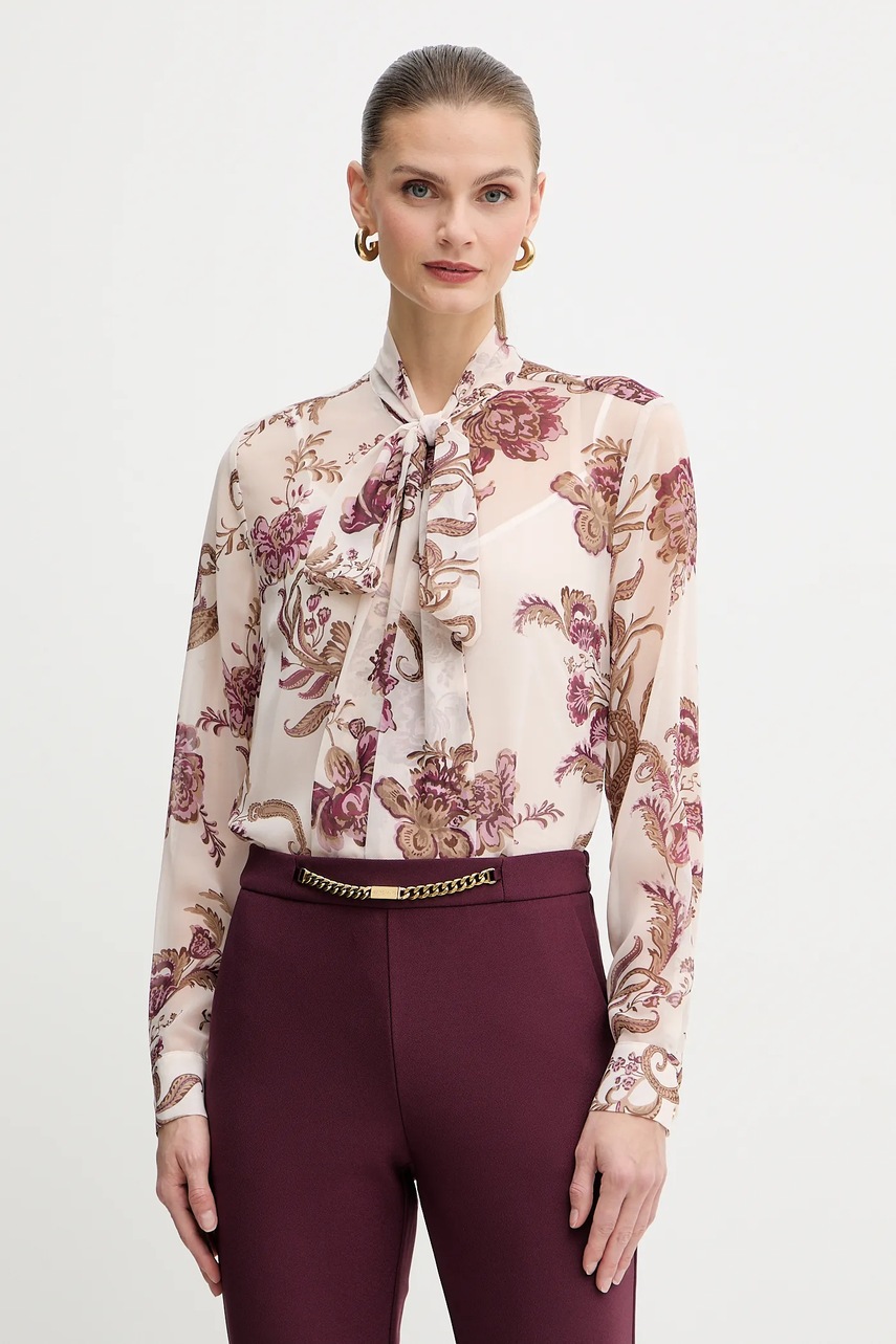 Πουκάμισο Marciano by Guess VERITY χρώμα: μπεζ, 5BGH14 7310A