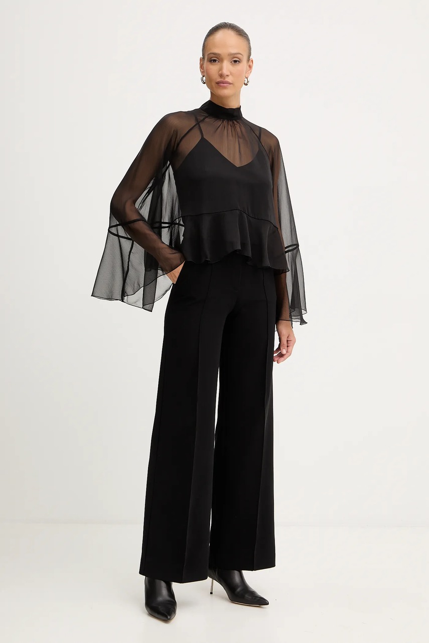 Блузка Twinset цвет чёрный однотонная 252AT2213