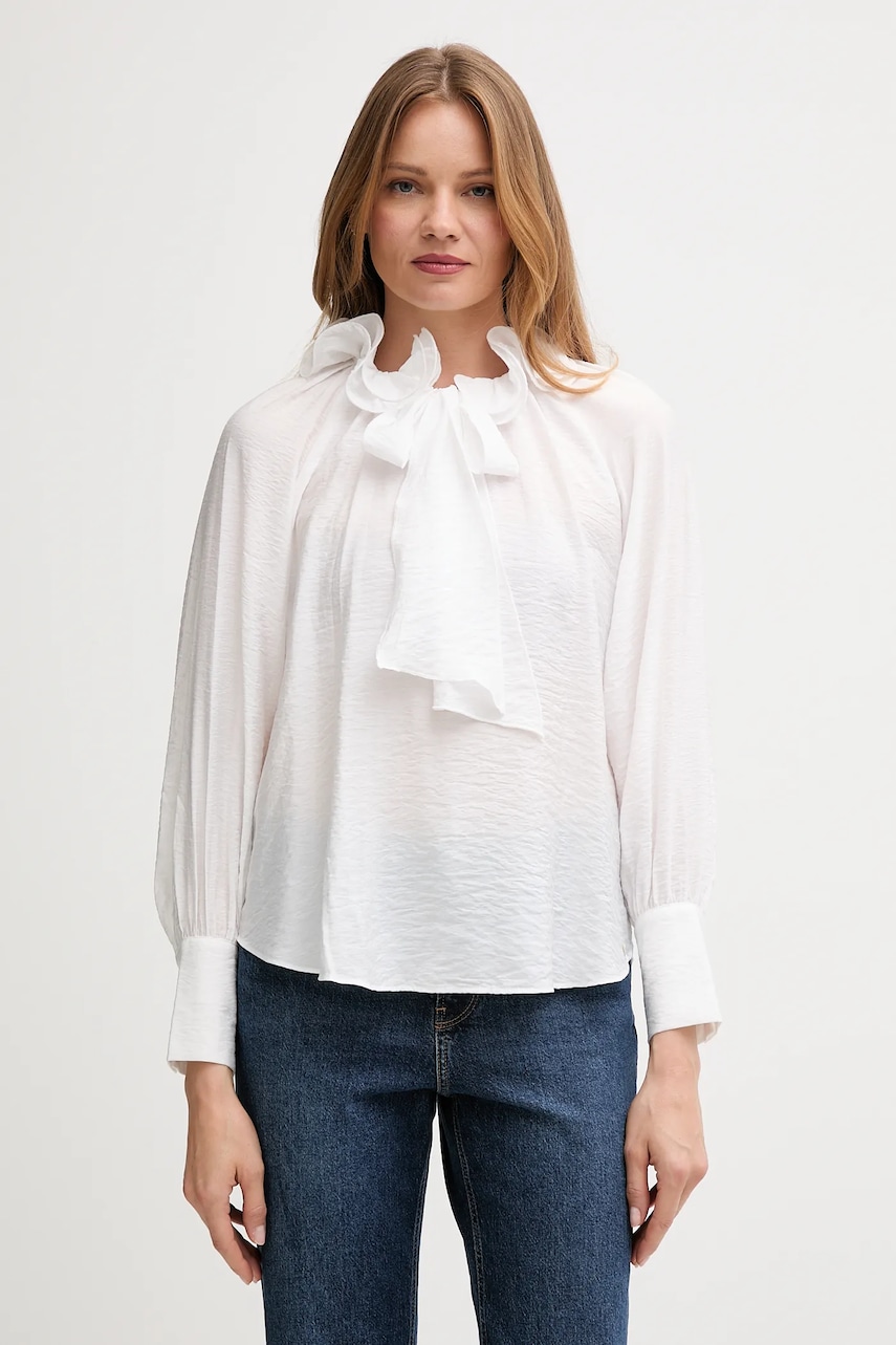 Pedro del Hierro bluză culoarea alb, uni, 6632948 Pedro del Hierro bluză culoarea alb, uni, 6632948