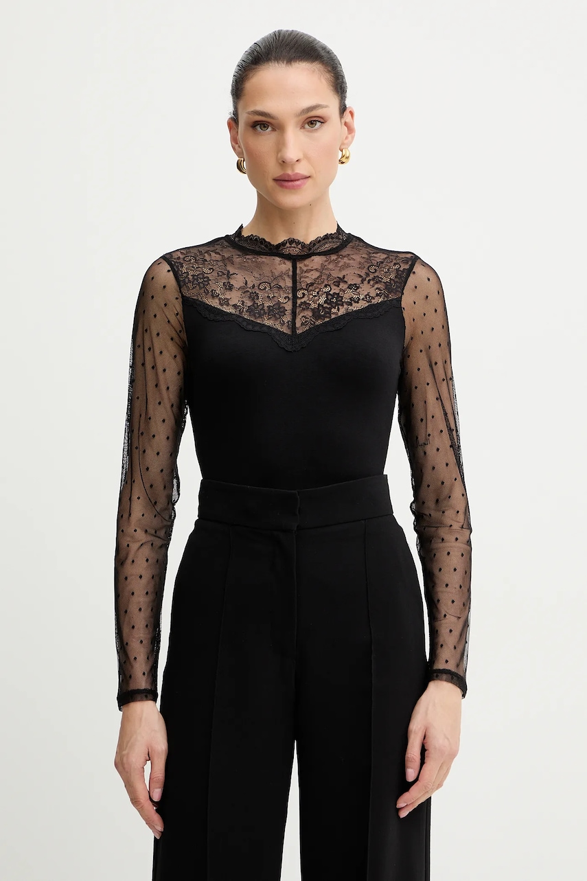 Morgan bluză culoarea negru, TGLOW