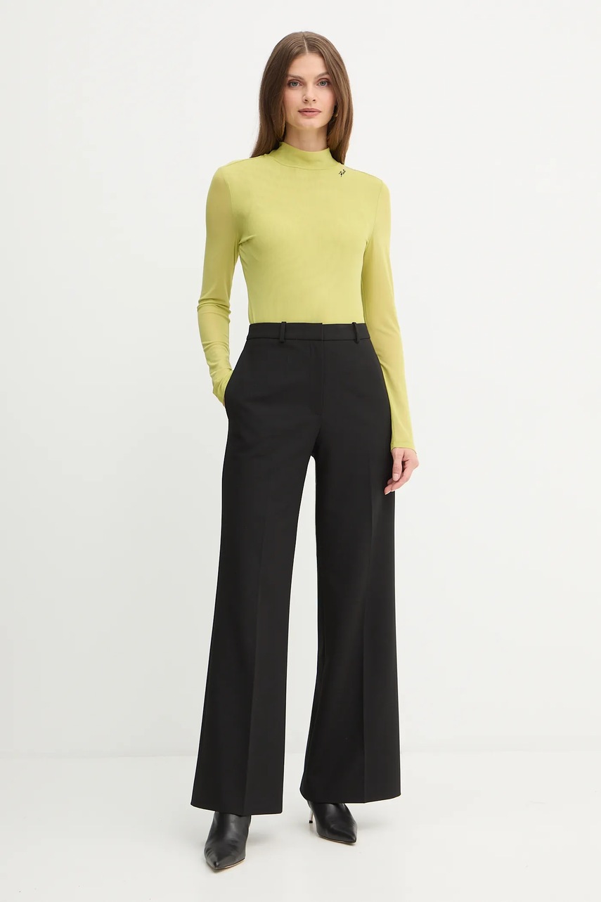 Блузка Karl Lagerfeld цвет зелёный однотонная A4W17044