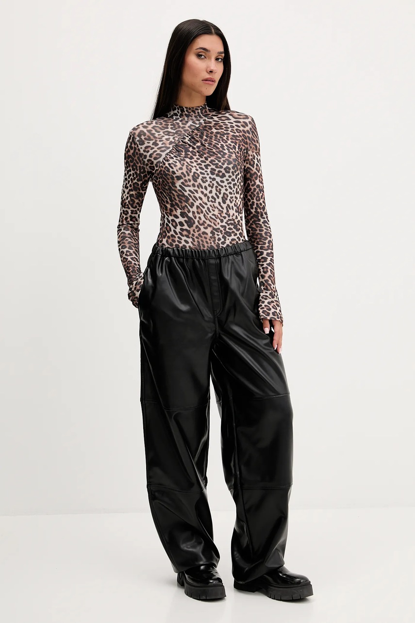 Блузка HUGO цвет коричневый узор 50546248