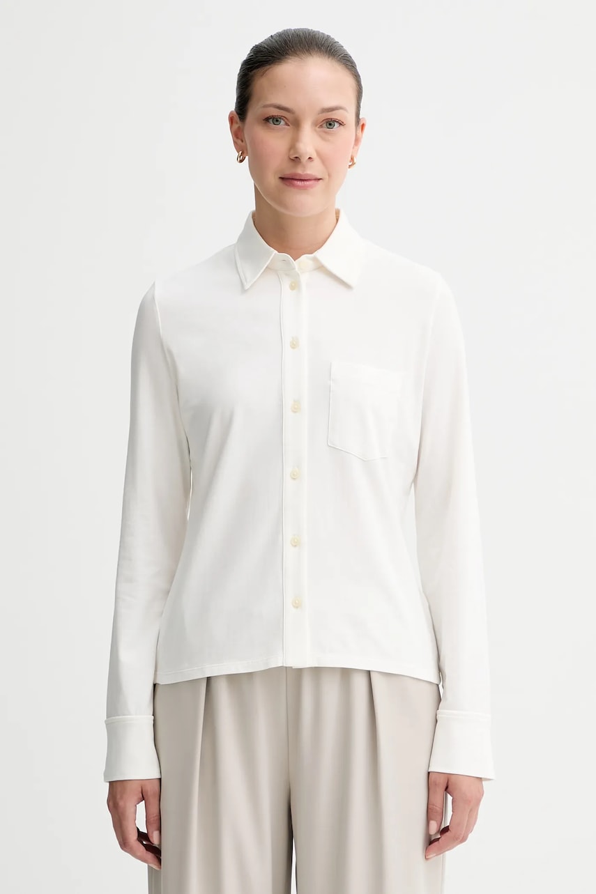 Marc O\'Polo camasa culoarea bej, cu guler clasic, regular, 508200152201