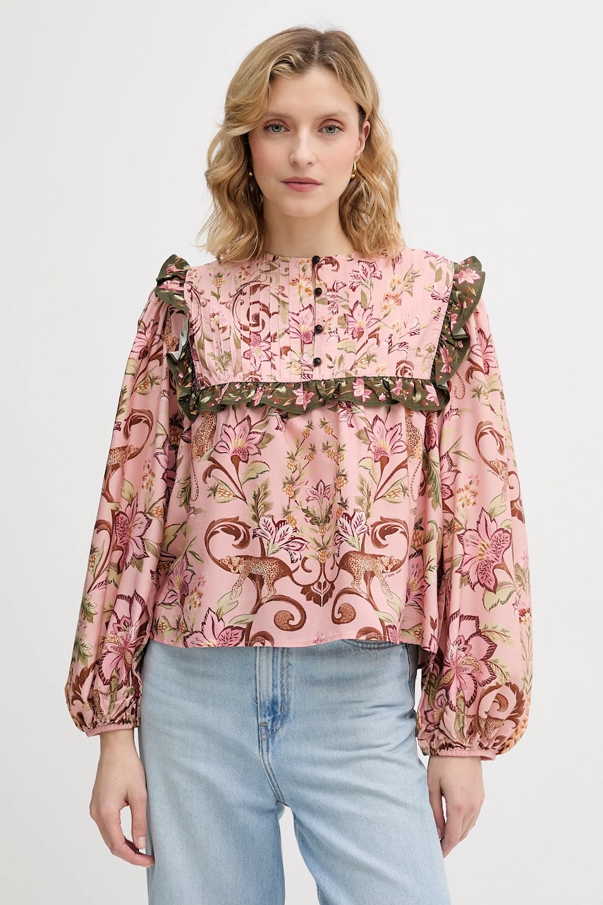 Barbour bluză x Farm Rio cu imprimeu, LSH1718