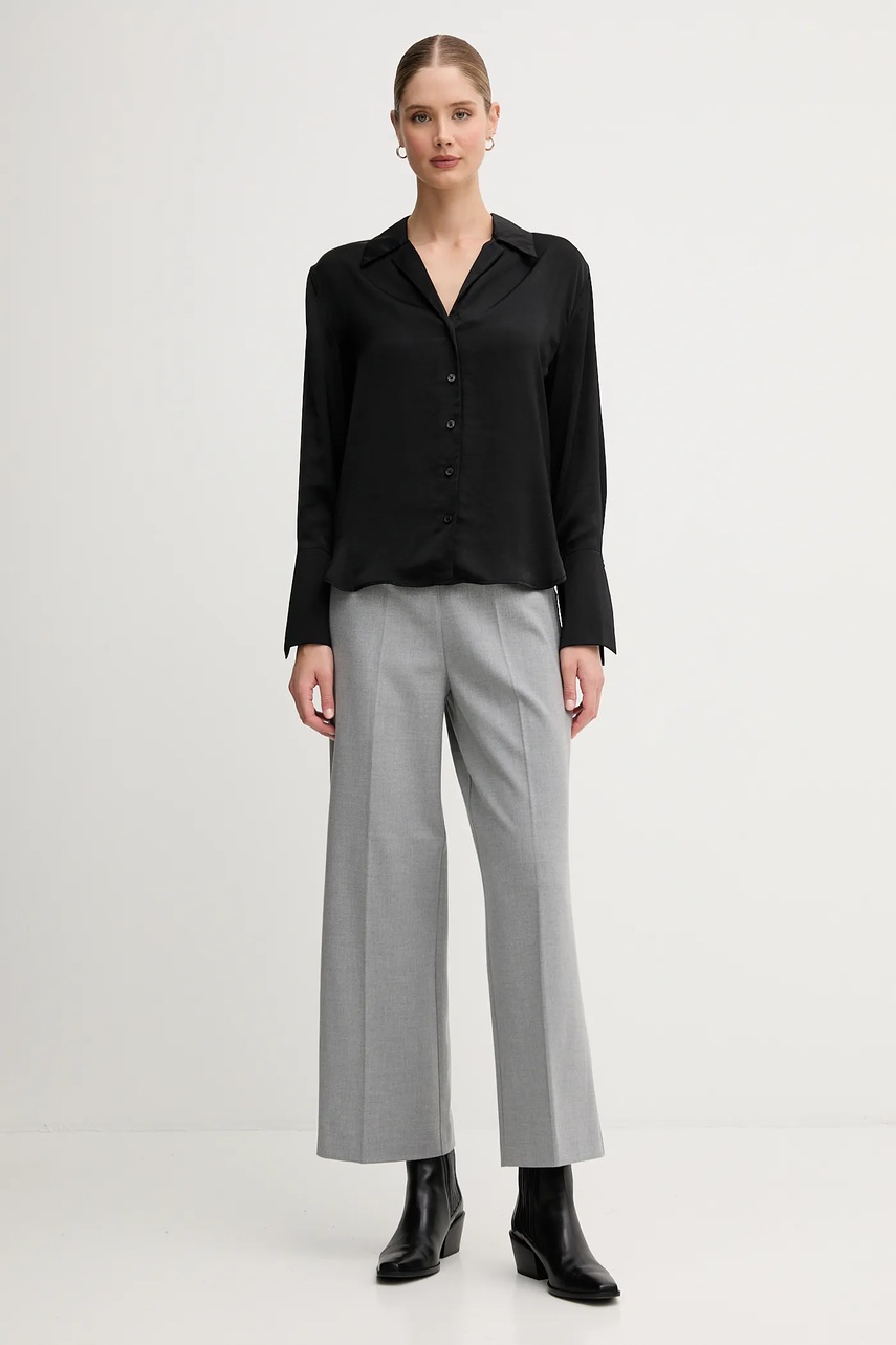 Рубашка Dkny цвет чёрный regular классический воротник DJ5W2125