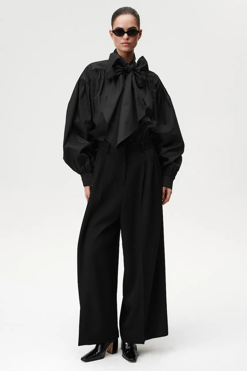 Undress Code bluză culoarea negru, uni, 1057