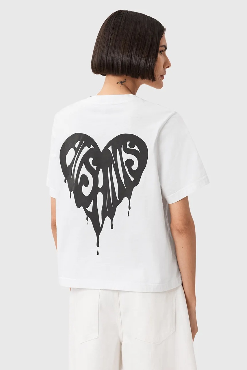 Футболка AllSaints TRIP цвет белый с принтом W033JD