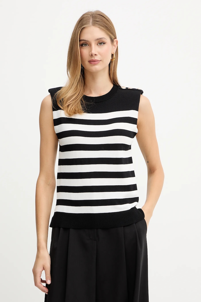 Morgan pulover culoarea negru, light, MRANI