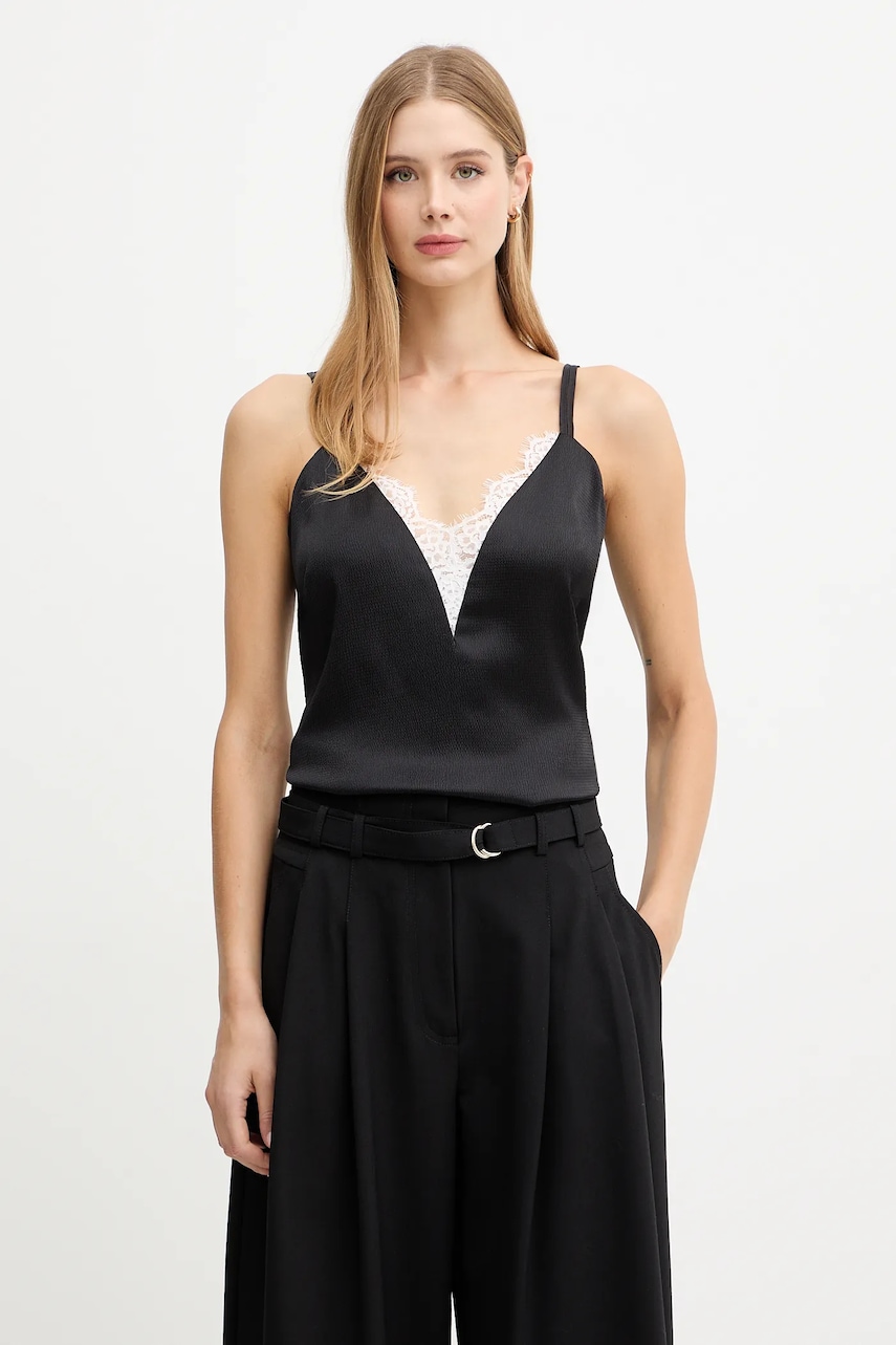 Morgan top culoarea negru, uni, OLAF