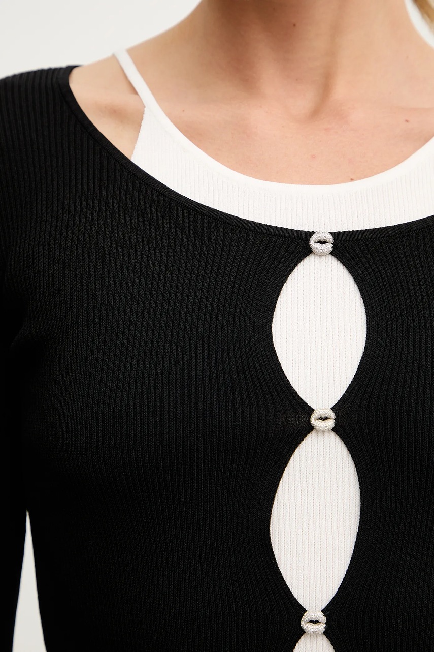 Πουλόβερ σε μείγμα μεταξιού Miss Sixty φωτογραφία