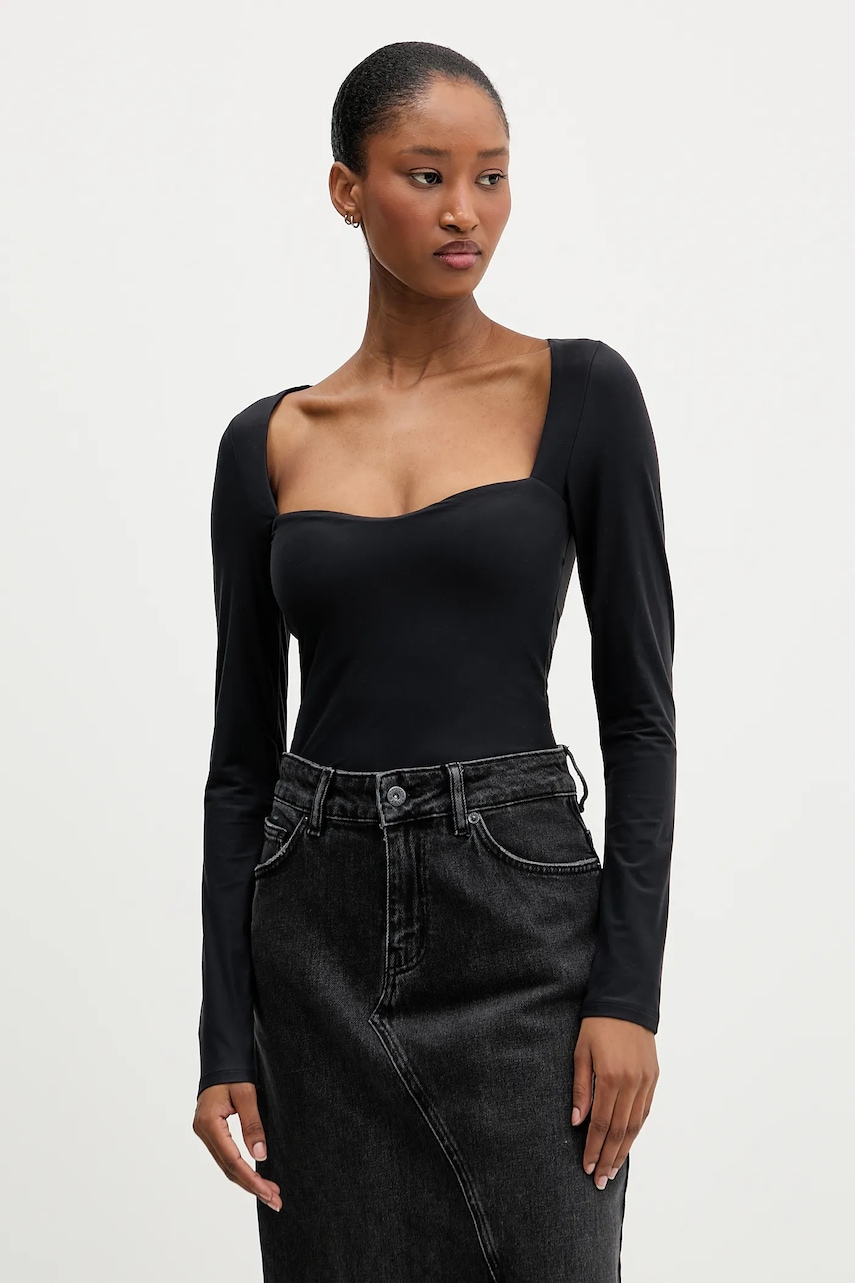 Abercrombie & Fitch body culoarea negru, uni, KI139-5868-900