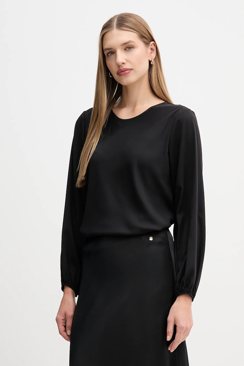 Sandro Ferrone bluză culoarea negru, uni, S7YBFMOSCARDINI