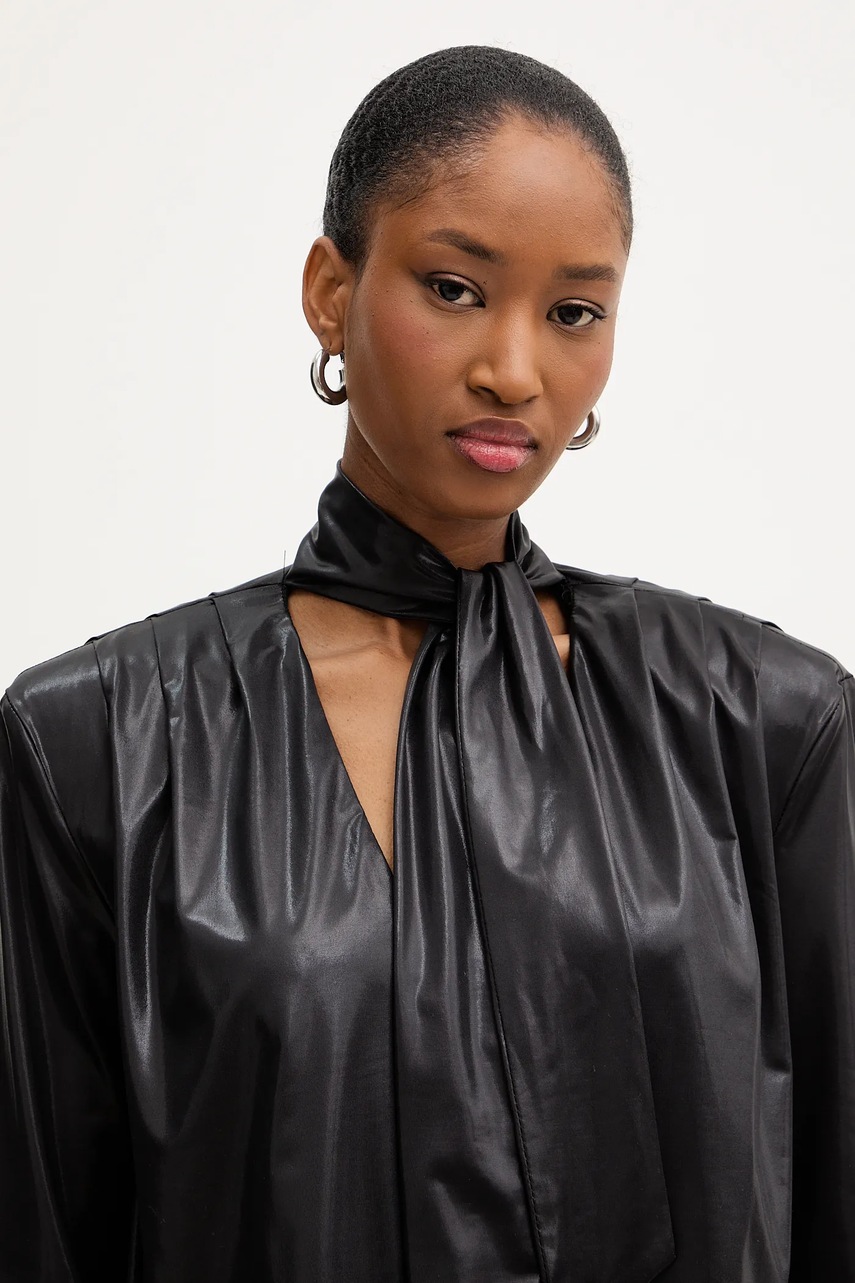 Сукня Haveone колір чорний mini пряма MFS-P097