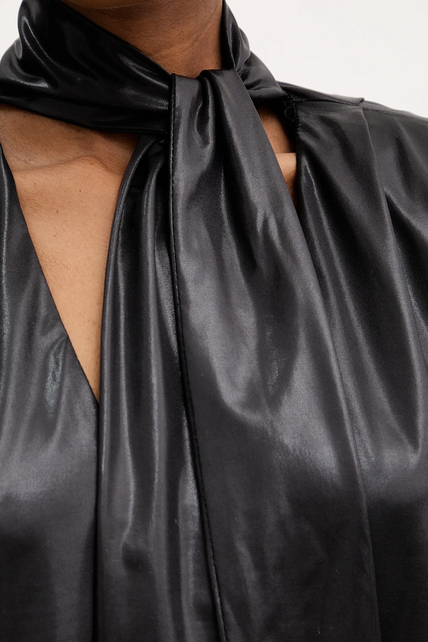 Сукня Haveone колір чорний mini пряма MFS-P097