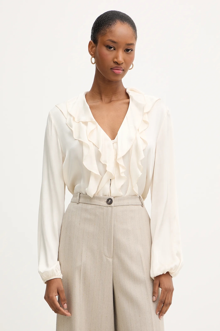 Haveone cămașă culoarea bej, regular, CWG-P014