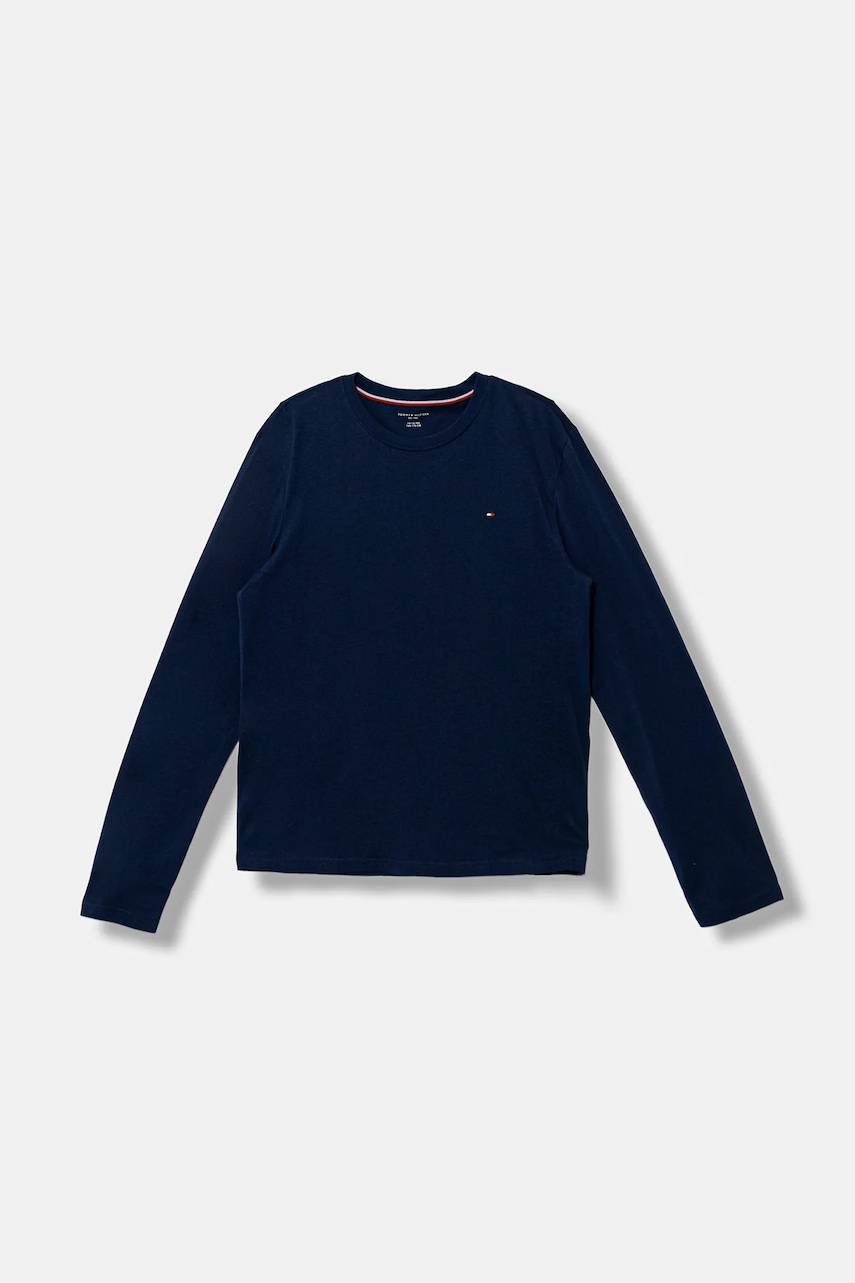 Детская хлопковая пижама Tommy Hilfiger цвет синий узор UB0UB00587 Детская хлопковая пижама Tommy Hilfiger цвет синий узор UB0UB00587