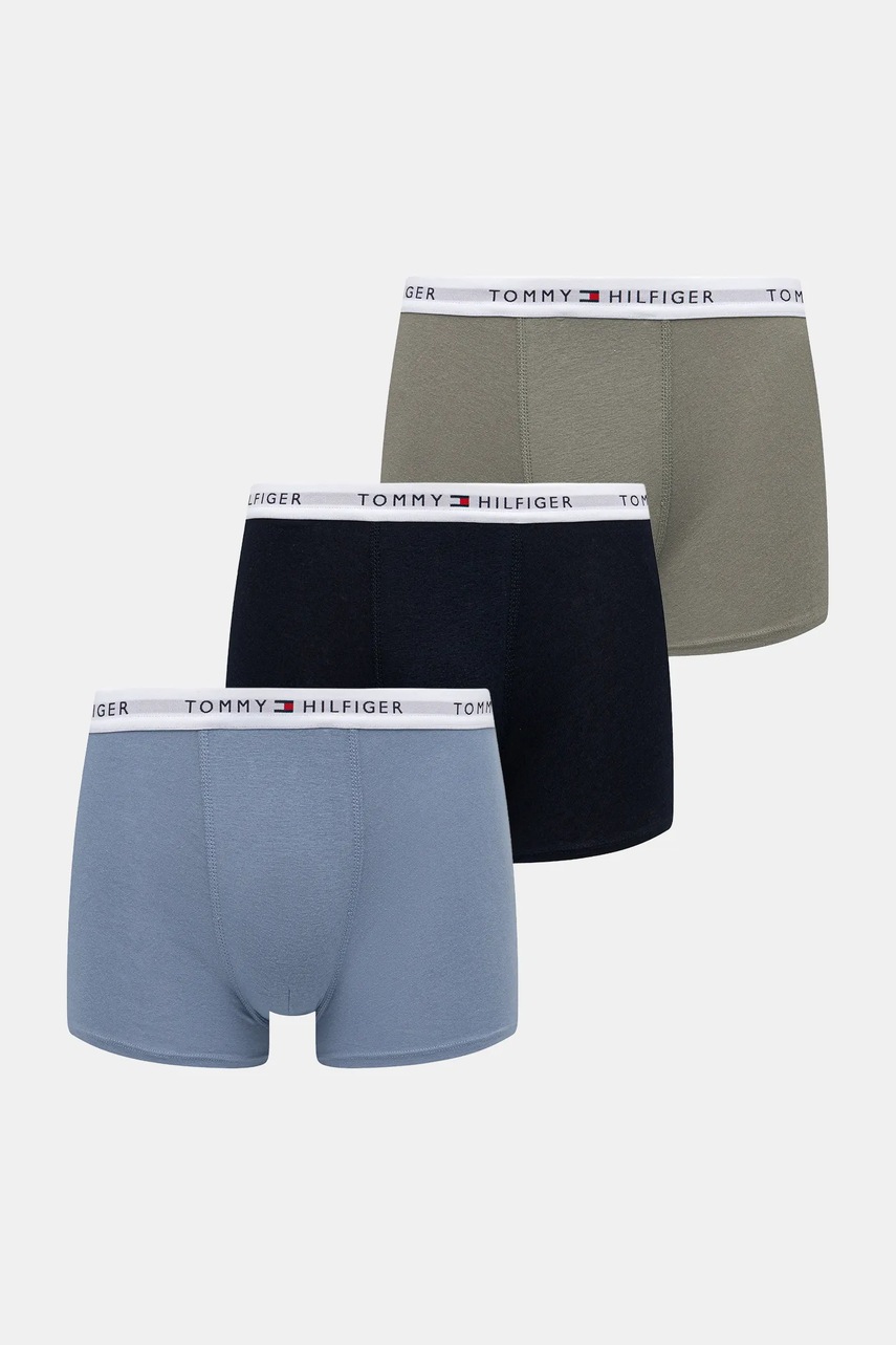 Levně Dětské boxerky Tommy Hilfiger 3-pack modrá barva, UB0UB00573