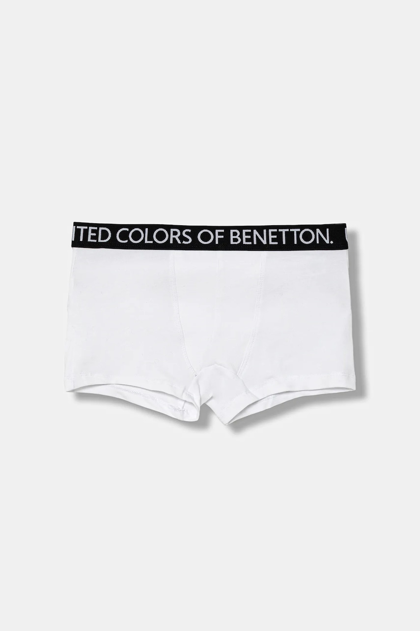 United Colors of Benetton boxeri copii 2-pack culoarea alb, 3OP80X230
