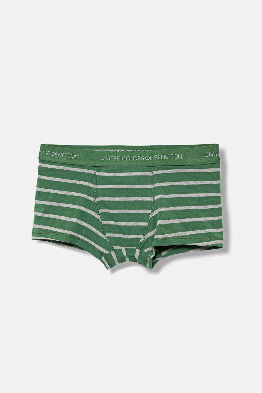 Детские боксеры United Colors of Benetton 2 шт цвет зелёный 3VPS0X01J Детские боксеры United Colors of Benetton 2 шт цвет зелёный 3VPS0X01J