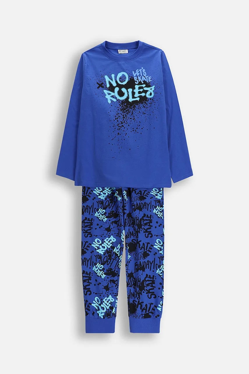 Coccodrillo pijamale din bumbac pentru copii cu imprimeu, PYJAMAS