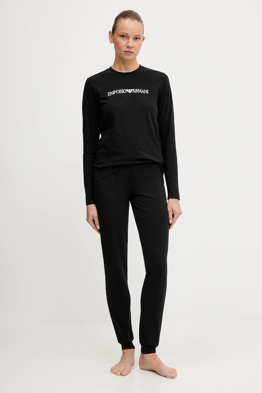 Emporio Armani Underwear pijama culoarea negru, EW001903 AF10881