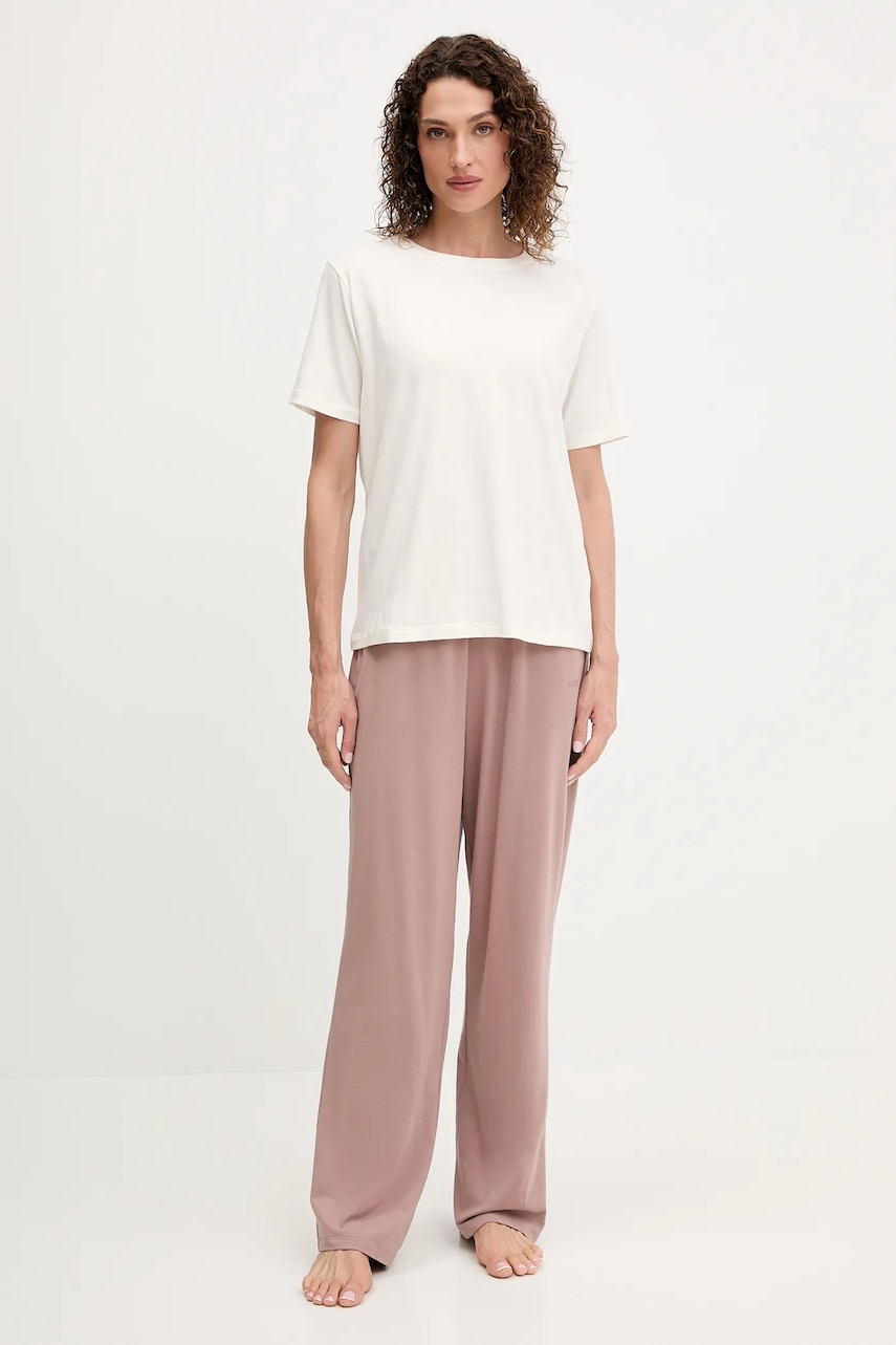 BOSS pijama culoarea bej, 50545568