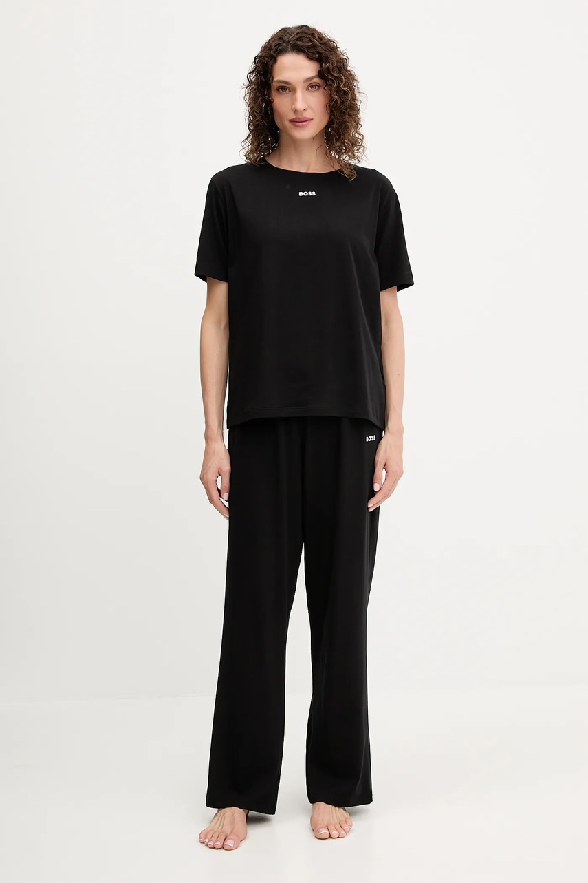BOSS pijama culoarea negru, 50545568