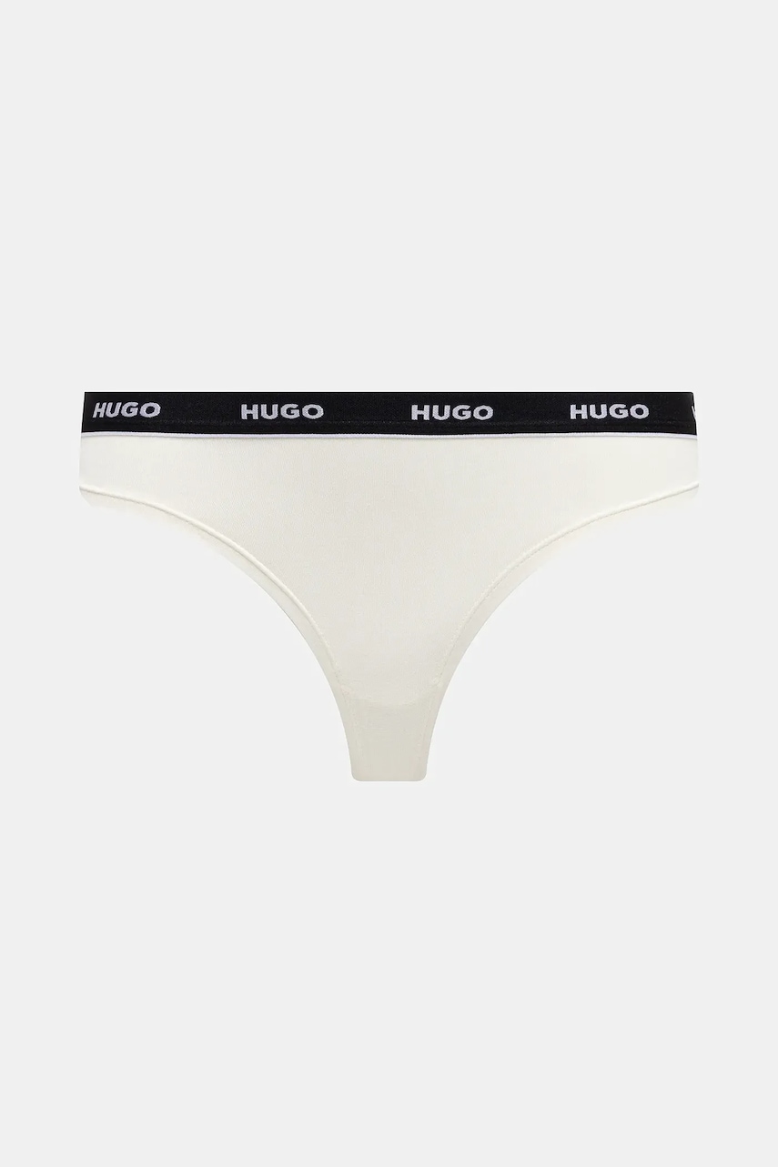 Tangá HUGO 3-pak TRIPLET THONG STRIPE