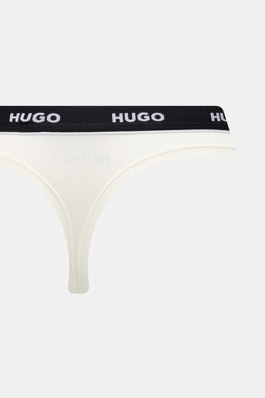 Tangá HUGO 3-pak TRIPLET THONG STRIPE