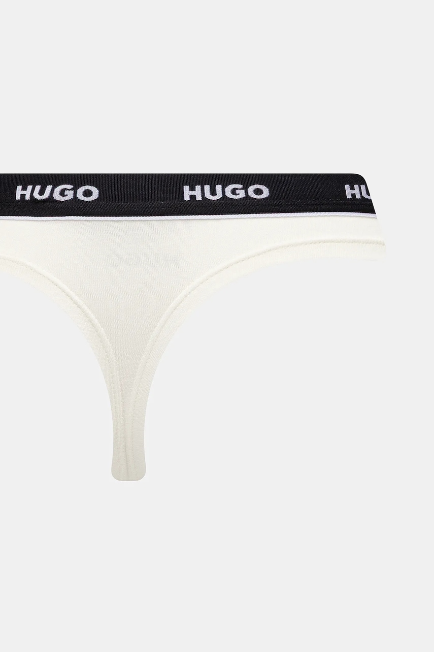 Tangá HUGO 3-pak TRIPLET THONG STRIPE